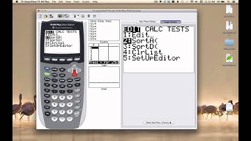 Sort a List on the TI-84