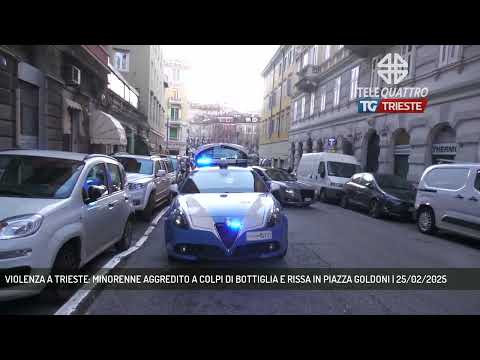 VIOLENZA A TRIESTE: MINORENNE AGGREDITO A COLPI DI BOTTIGLIA E RISSA IN PIAZZA GOLDONI | 25/02/2025