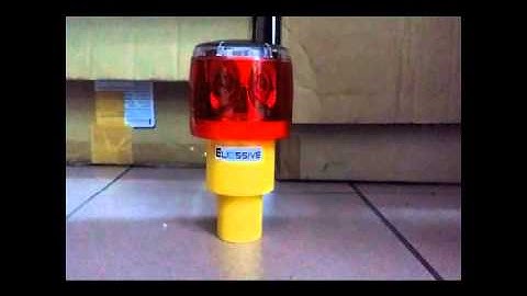 Solar Warning Signal Light | Tower Crane Flashing Light | Caution Beacon Light