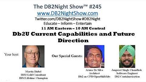 The Db2Night Show #245: Db2U Current Capabilities and Future Direction