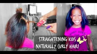 How To Flatiron Kids Naturally Curly Hair