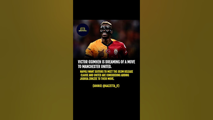 Victor Osimhen Dreams of Manchester United! #shorts