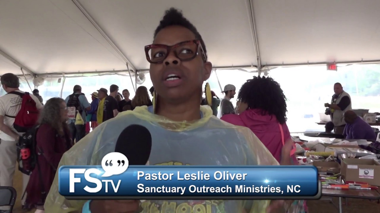 free speech on college campuses Pastor Leslie Oliver in the House of the Poor People's Campaign