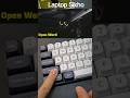 Shortcut To open Word#msword #shortcutkeys #computertips #laptoptricks #keyboardshortcut
