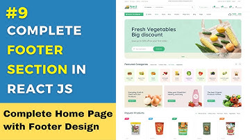 React Ecommerce Website Tutorial in Hindi #9: Footer section in home page @rinkuverma #ecommerceapp