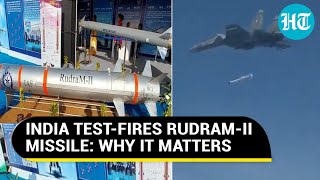 India's Su30 Jet Fires MadeInIndia RudraMII AntiRadiation Missile; Why It's 'Force Multiplier'