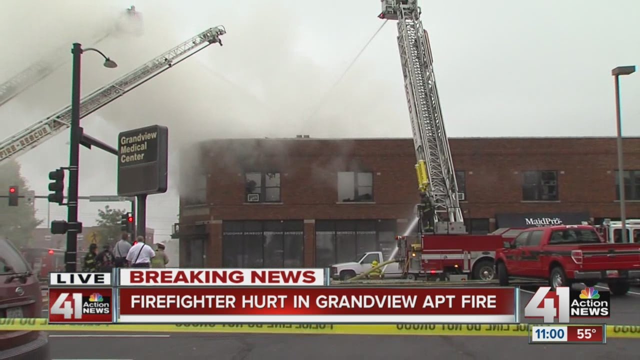  Firefighter hurt in Grandview apartment fire YouTube