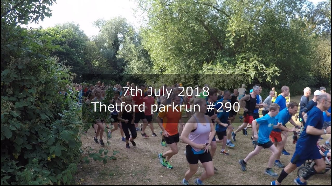 Thetford parkrun 290 July 7th 2018 (fast) YouTube