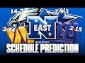 Predicting the Remaining Schedules for EVERY NFC East team: Eagles, Cowboys, Commanders &amp; Giants ✅