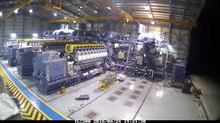 Time Lapse - Dual Fuel Engine Skidding Process in Powerhouse