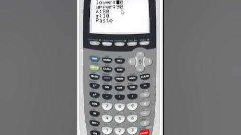 NormalCDF on the TI 84 video