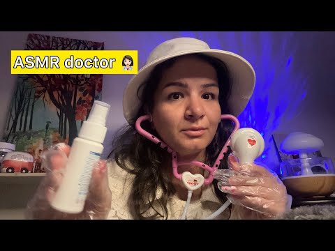 ASMR doctor checkup 👩🏻‍⚕️for relaxing #asmr #relax #tingles 