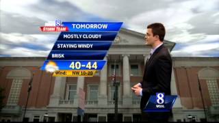 Expect windy, chilly conditions today