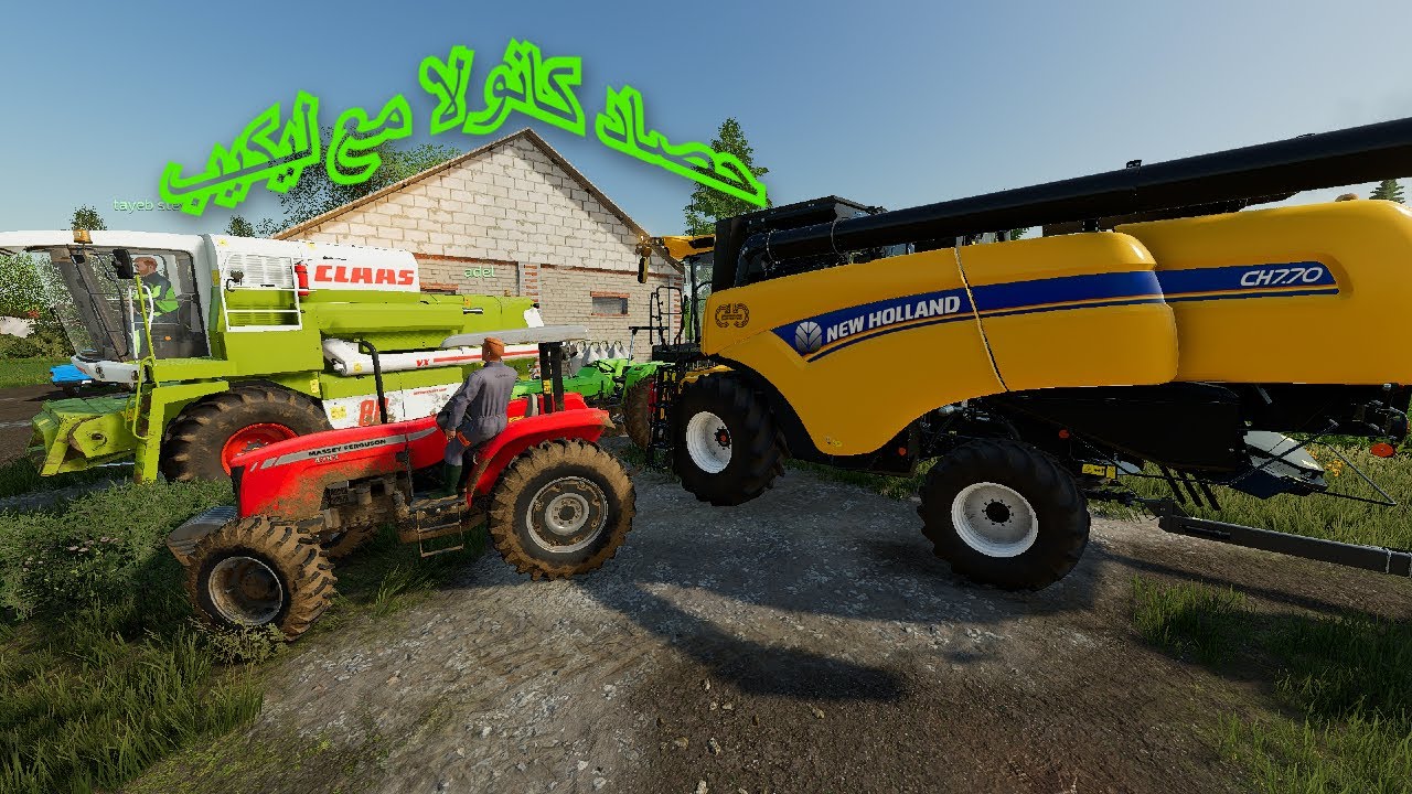 حصدنا كانولا مع جماعة كانت قلة الله يبارك وشرجينا البوط لي خدمناه مرة لفتت ليكيب دمرة كحلة