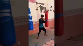 School Boxing Basic Side to Side and Out Footwork and Punching