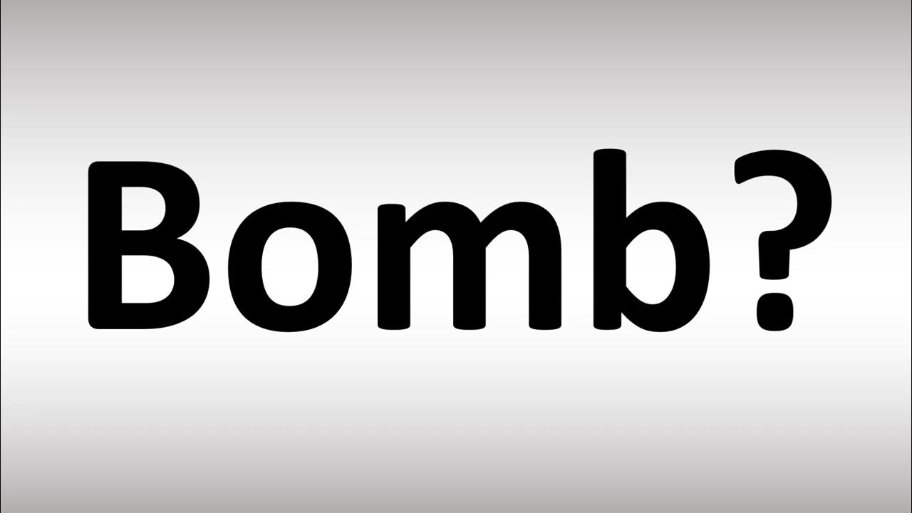 How to Pronounce Bomb YouTube