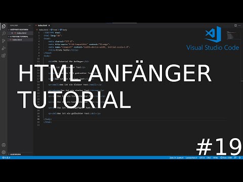 Verlinkung von weitern HTML Dokumenten | HTML - Projekt #19 | [Deutsch] [HD]