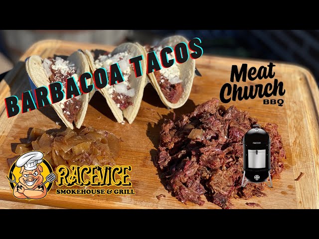 Barbacoa Tacos. These smoked barbacoa tacos are my family's absolute  favorite on the weekends. We hope you enjoy this easy method!, By Meat  Church BBQ