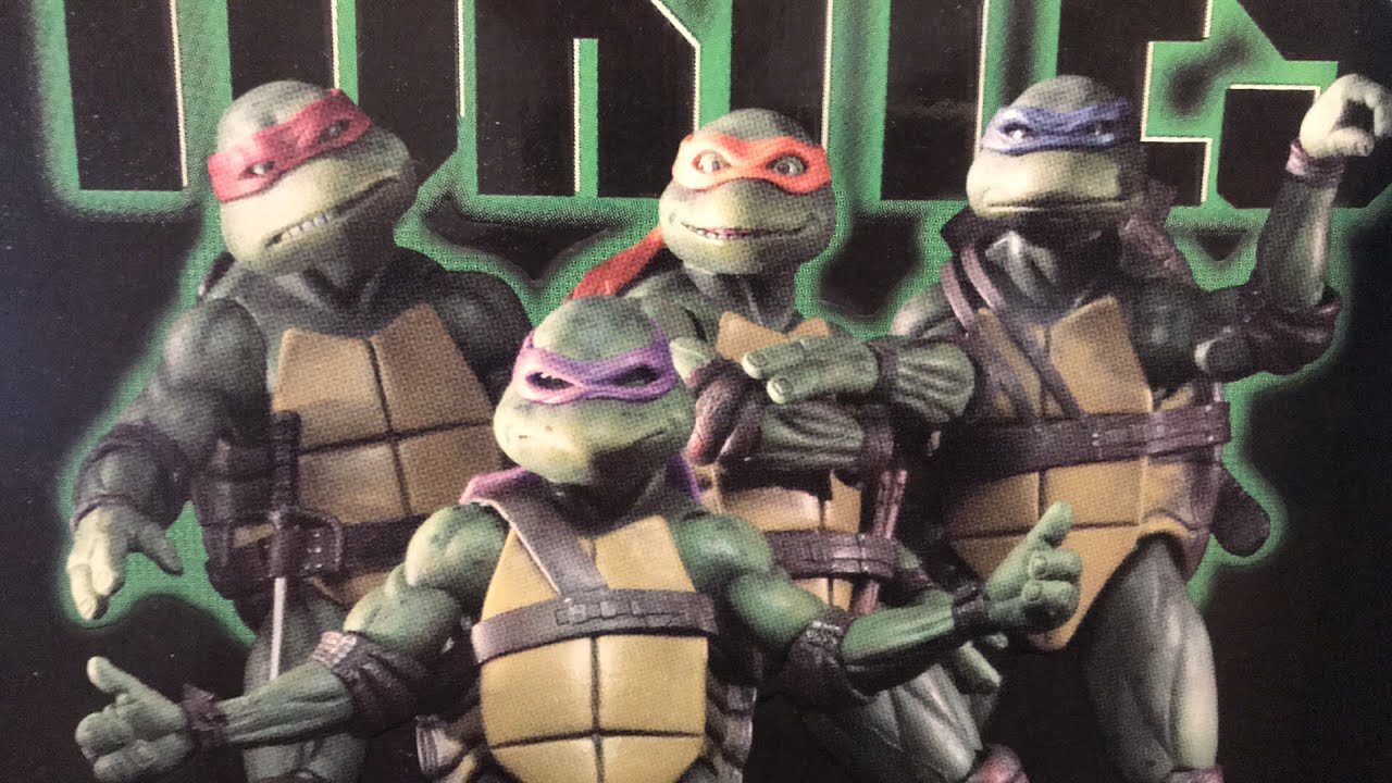 NECA TMNT III SDCC Exclusive 4 Pack Action Figure Review 