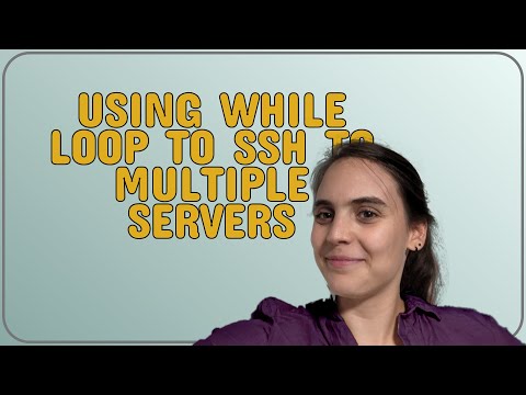 Unix: Using while loop to ssh to multiple servers
