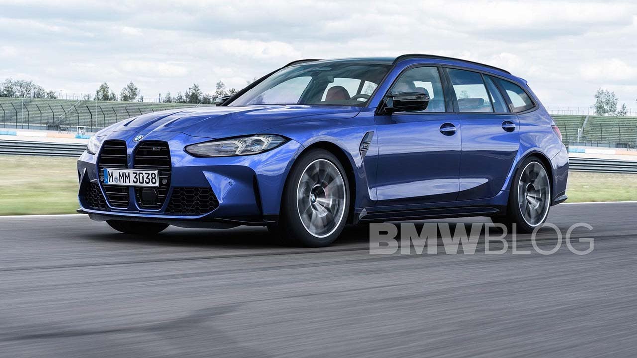 2023 BMW M3 Competition Touring G81 in Le Mans Blau Metallic 