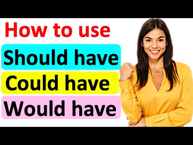 Using Would Have, Could Have, Should Have - English Grammar Lesson 