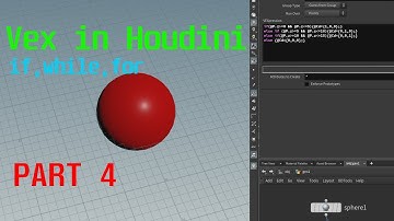 VEX in Houdini PART 4  Implicit,explicit casting,if,for,while