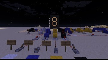 Seven Segment display in Minecraft