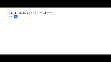 Client-side inline editing of drop down using jQuery and Bootstrap | InfoBrisk