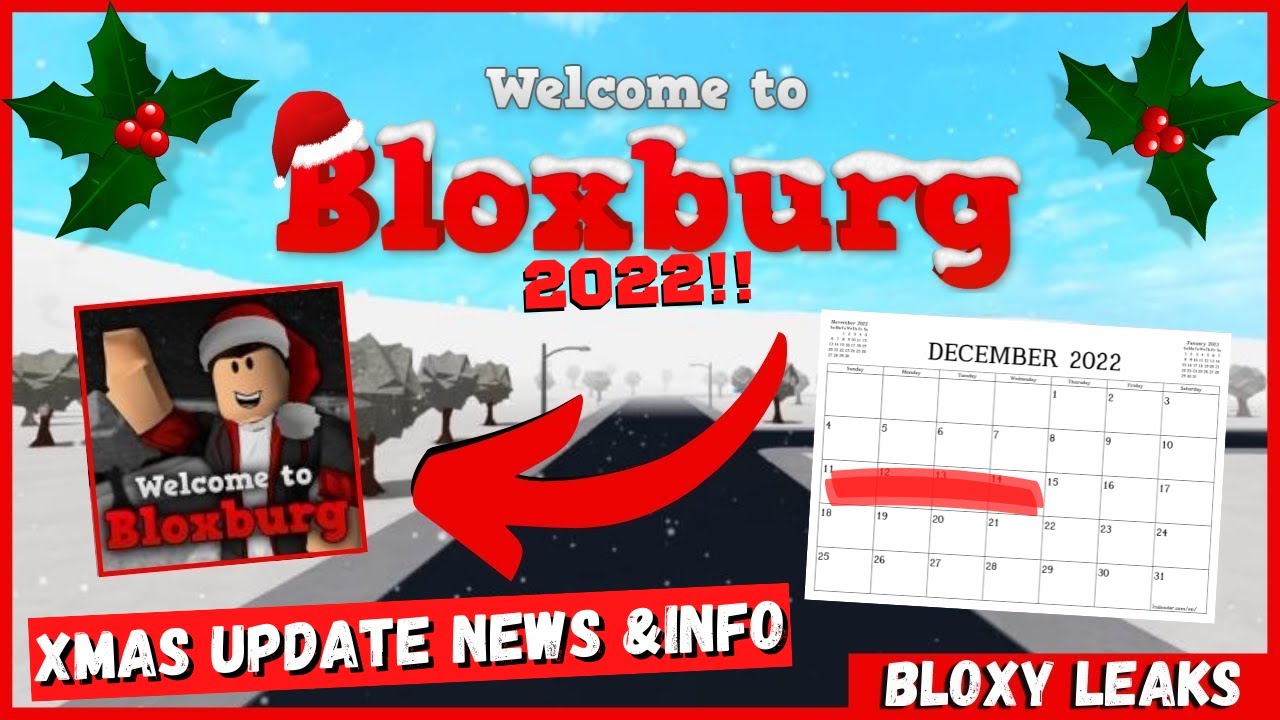 BLOXBURG CHRISTMAS UPDATE 2022 CONFIRMED RELEASE DATE AND NEWS!! RoadTo10k YouTube