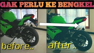 Modif Ninja 250FI ABS SE - Stoplamp LED dari USA & Street Fender