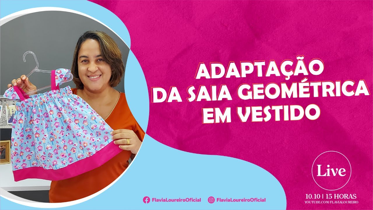 ADAPTAÇÃO DA SAIA GEOMÉTRICA EM VESTIDO