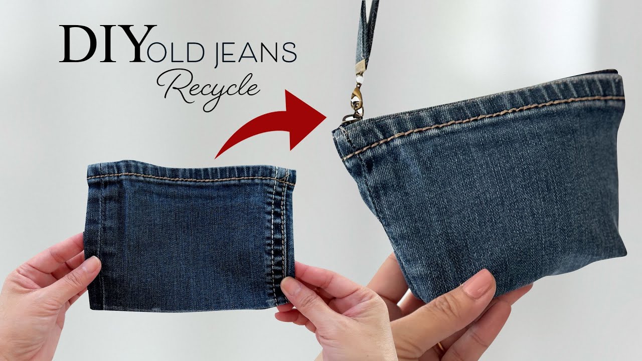 Upcycling Jeans Hems into a Coin Purse