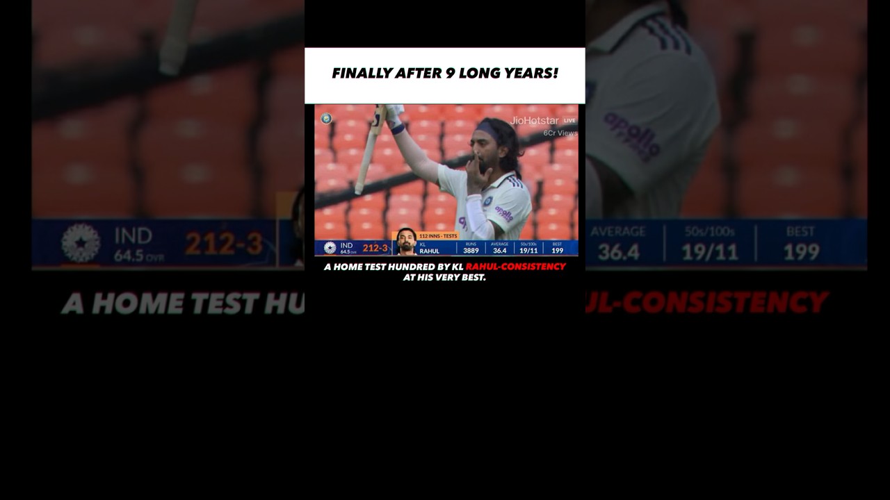 🏏 KL Rahul Ends 9-Year Wait! Home Test 💯🔥