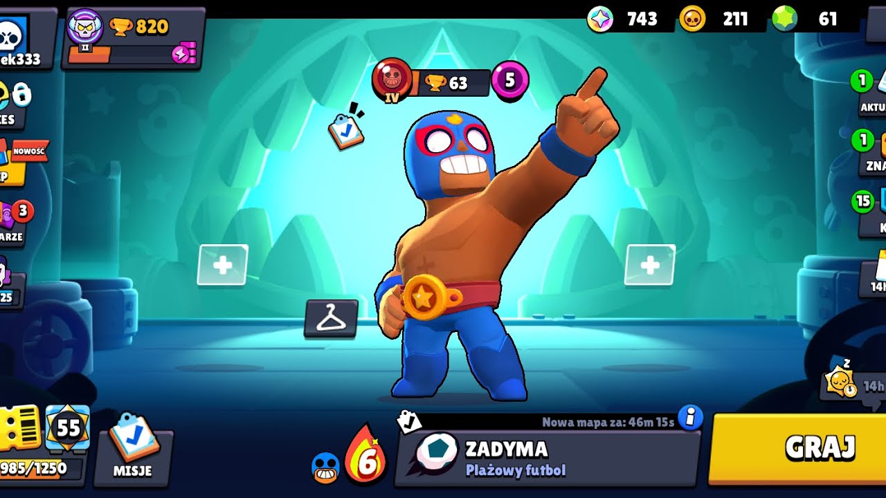 Moim dzisiejszym zadaniem było nie umrzeć stało się to (Brawl Star)