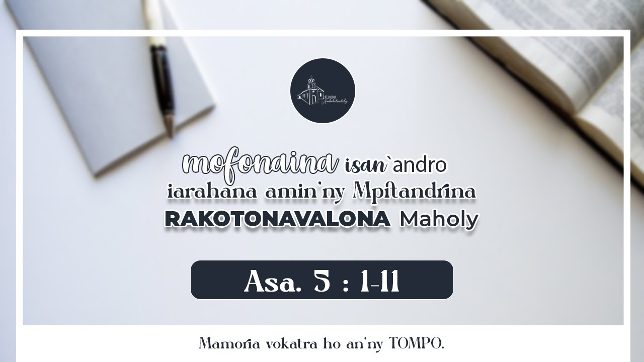 Mofonaina isan'andro anio Alarobia 01 Oktobra 2025. FJKM Ambohitantely