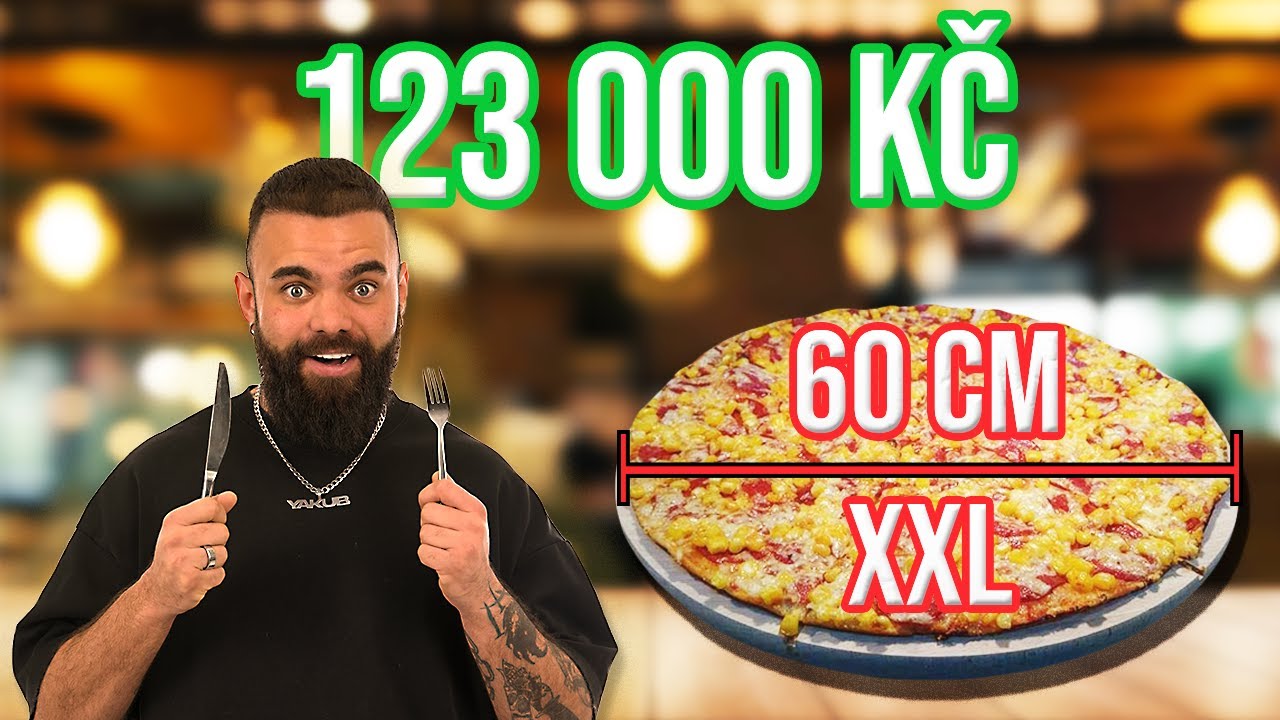 VYHRÁL JSEM 123 000 KČ? | Obří pizza challenge