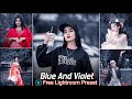 Blue and violet tone lightroom preset free download  lightroom presets  blue lightroom preset dng