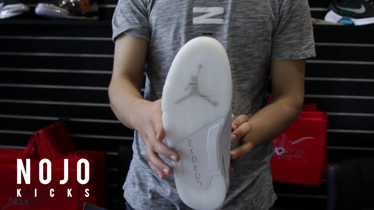 Air Jordan 5 Pure Platinum: NoJo Kicks