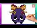 How To Draw Pretty Present Coal from Dandys World | Easy Drawing Tutorial