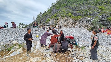 Thôn Sảng Chải A Chỉnh Máy Nghiền Bột Đá Của Sa Pa TV Tặng Trên Đường Đoàn Kết Quá Đông.Mí Tủa VLOG