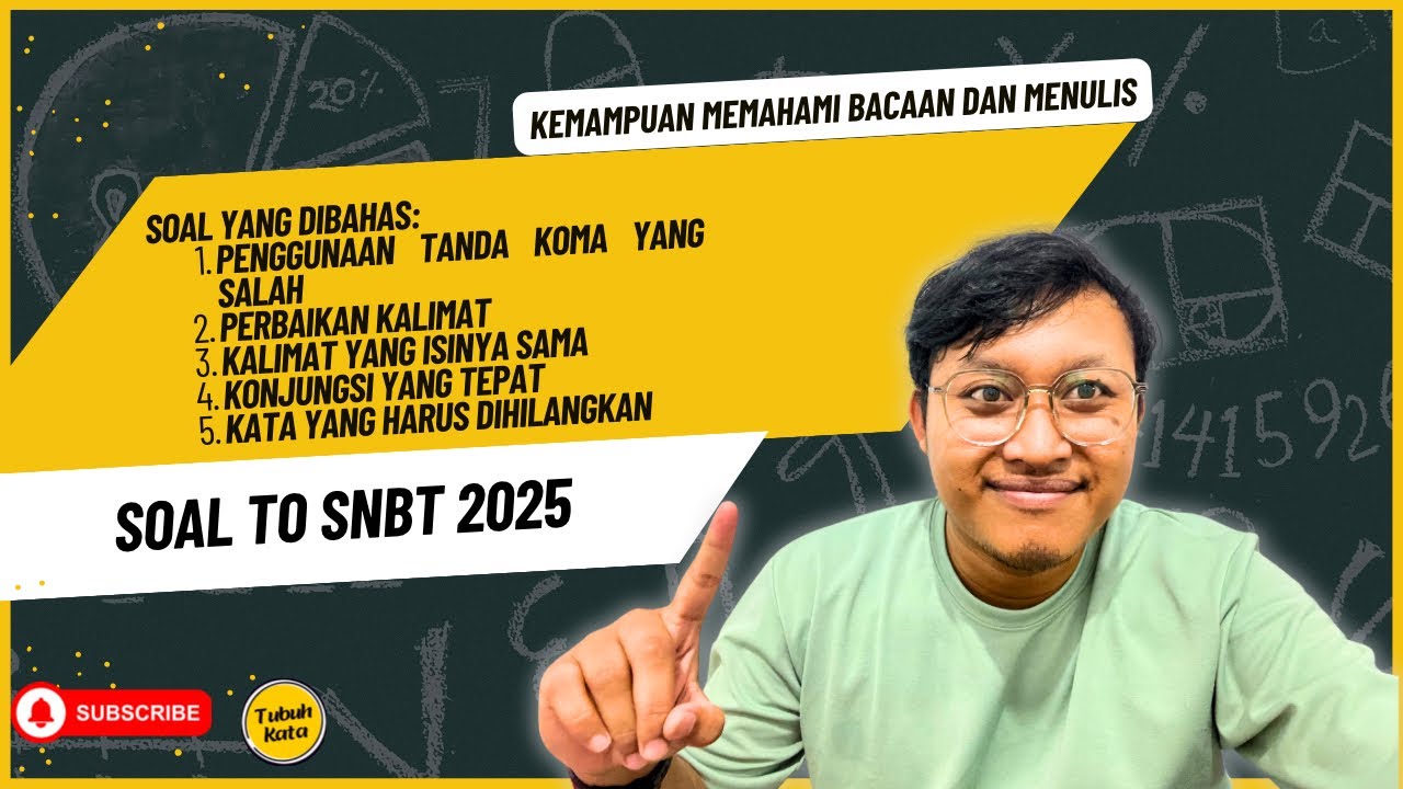 BAHAS SOAL YANG MIRIP SOAL ASLI SNBT 2025 - KMBM TO PAHAMIFY