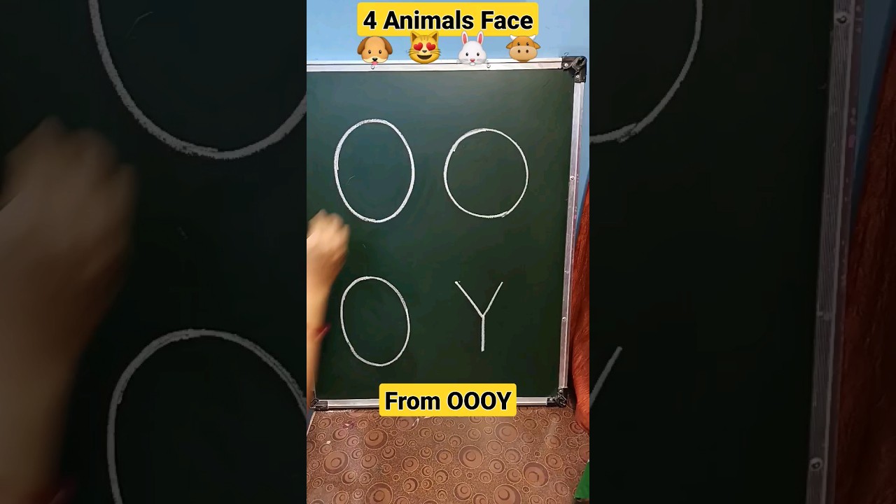 Easy Animal Faces Drawing from OOOY 