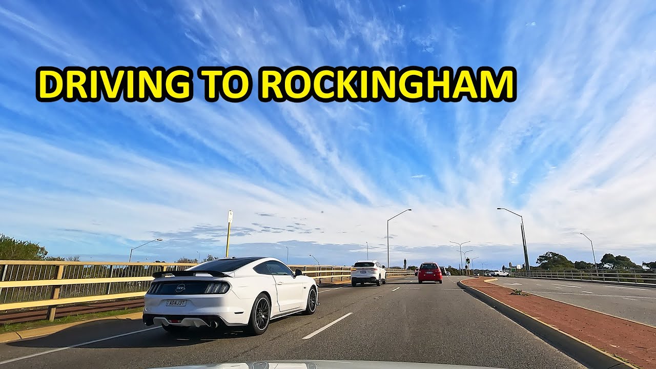 Driving to Rockingham via Freeway, passing Orelia and Calista (Perth, Australia)