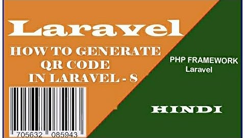 How to  Generate Barcode  In Laravel - 8 || Barcode Generator (हिंदी)