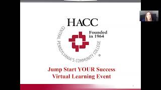 HACC Virtual Learning Jump Start YOUR Success Webinar