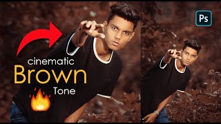 Moody brown tone step by step retouching in photoshop | professional retouching #growwithalgrow