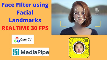 SNAPCHAT FILTER USING FACE LANDMARKS  REALTIME 30 FPS 🔥🔥🔥