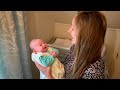 Our 2-Month-Old Baby Slept Over 9 Hours Straight!! | Her First Doorjamb Height Marker!