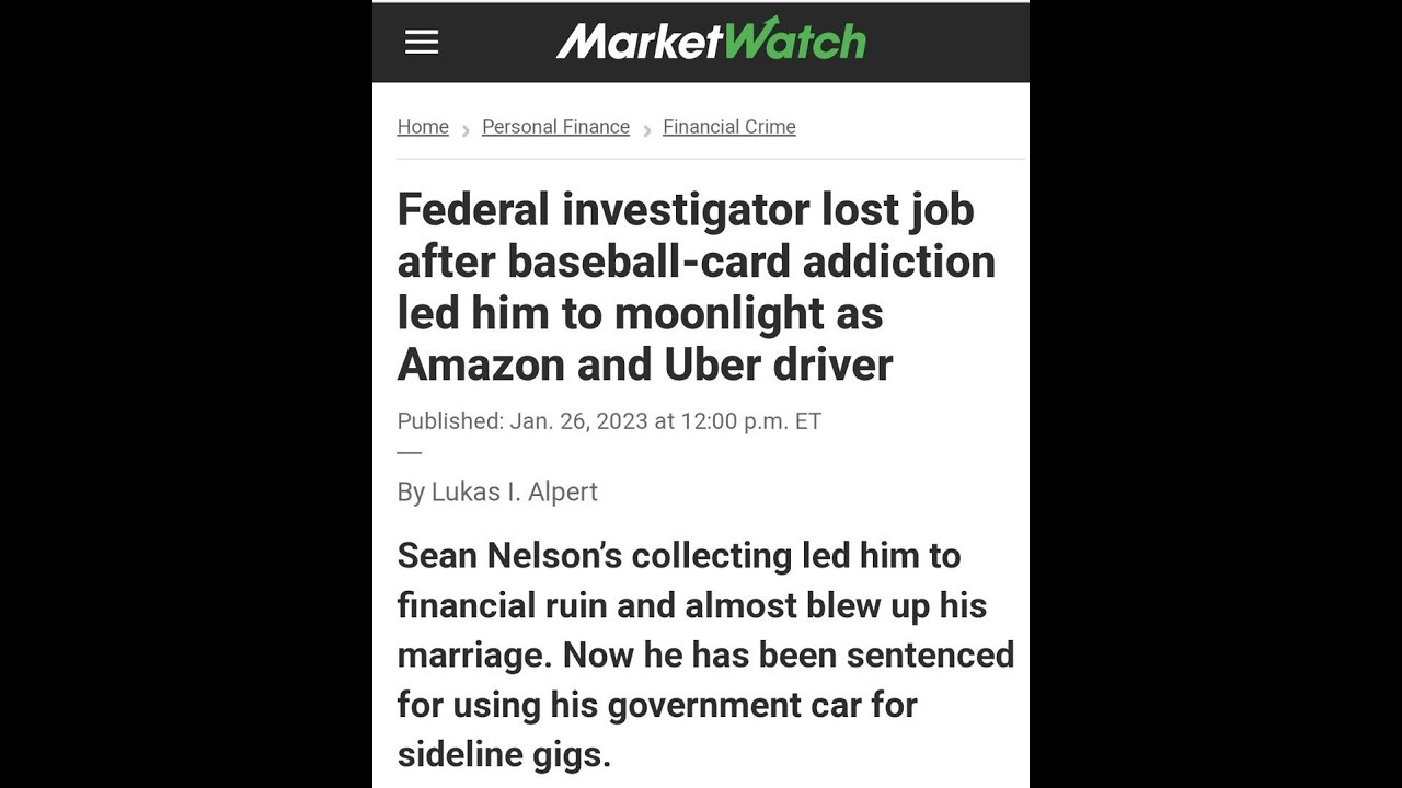 Baseball Card Addiction Leads to Federal Investigator Losing His Job